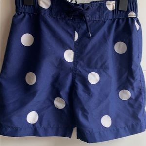 Boys Mini Rodini Navy Polka dot Seim trunks